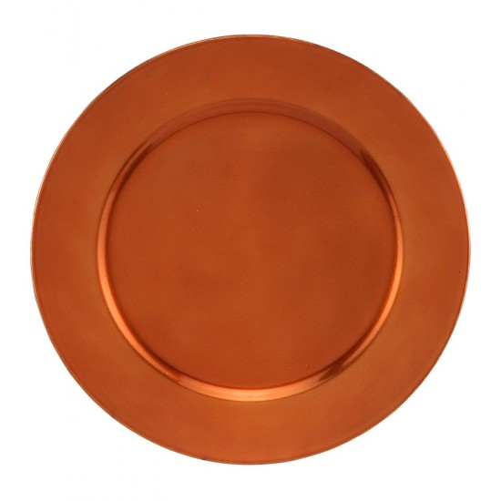 Sousplat 33cm de Plastico Opala Bronze